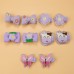 10-Piece Girls Cute Unicorn And Butterfly And Cartoon Pattern Hair Clip Set