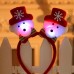 Kids Christmas Santa Claus Snowman Deer Bear Party Glowing Headband