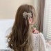 HCPH029 YUX Bow Pearl Hair Clip